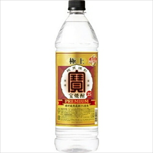 （ケース販売）（送料無料（九州・沖縄除く））　宝　極上　ＰＥＴ　２５度　１．８Ｌ　１８００ｍｌ　６本