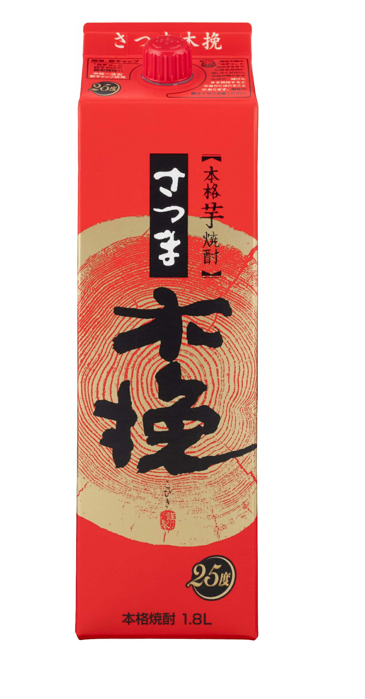 (ケース販売)(送料無料(九州・沖縄除く))雲海 さつま木挽 1.8Lパック 25度 6本