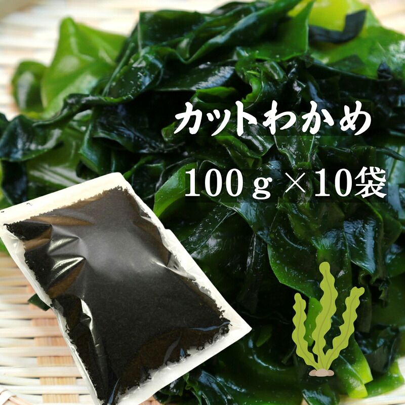 【楽天市場】わかめ カットわかめ 中国産 100g×10袋 乾燥わかめ ワカメ 業務用：海藻本舗 マニュファクトリー