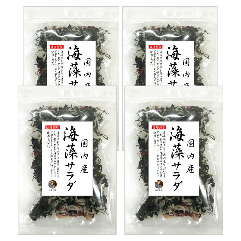 海藻サラダ　50g×4袋（200g）　原料すべてを国産にこだわる　保存食　サラダ　海藻