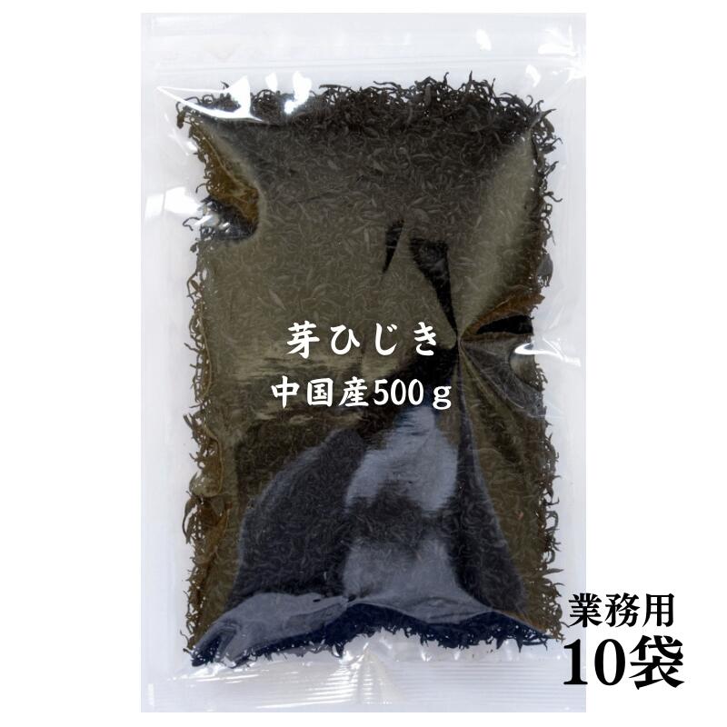 ひじき 中国産 芽ひじき 500g×10袋【送料無料】国内選別加工品 業務用 当社にて選別＆包装 保存食 業務用