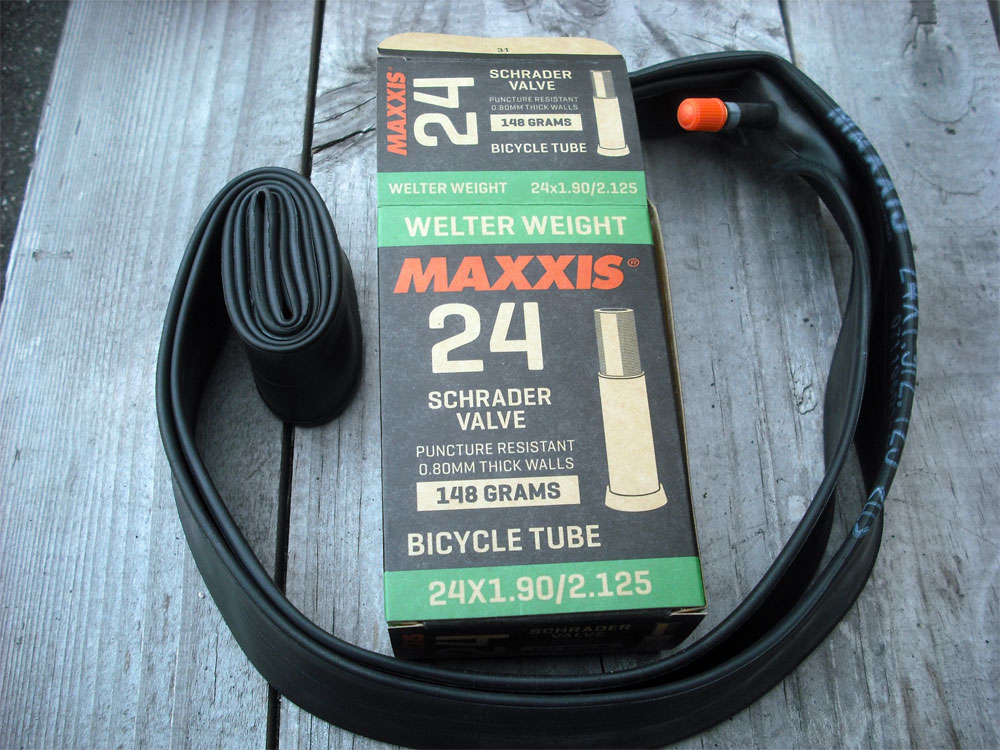 【楽天市場】自転車 チューブ BMX 24 インチ【MAXXIS ウェルターウエイト 米式 24x1.90-2.125 36mm】 マキシス  SCHRADER VALVE 24