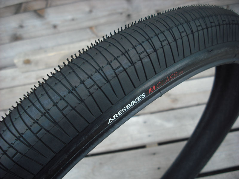 楽天市場】BMX タイヤ 20インチ フラット【ARES A-Class tire ワイヤービート blackカラー 20 x 1.75