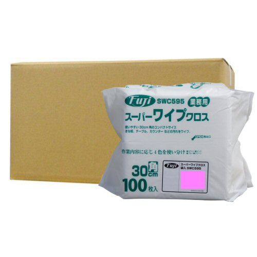 差し交わす ふきん スーパーワイプクロス 袋入 薄っぺら サクラ色 30糎角 [958200] 100枚×18袋 御役目用 カウンタ 西洋手ぬぐい 御厨子所 百貨店 うしろ側yd 食料雑貨類工業プラント