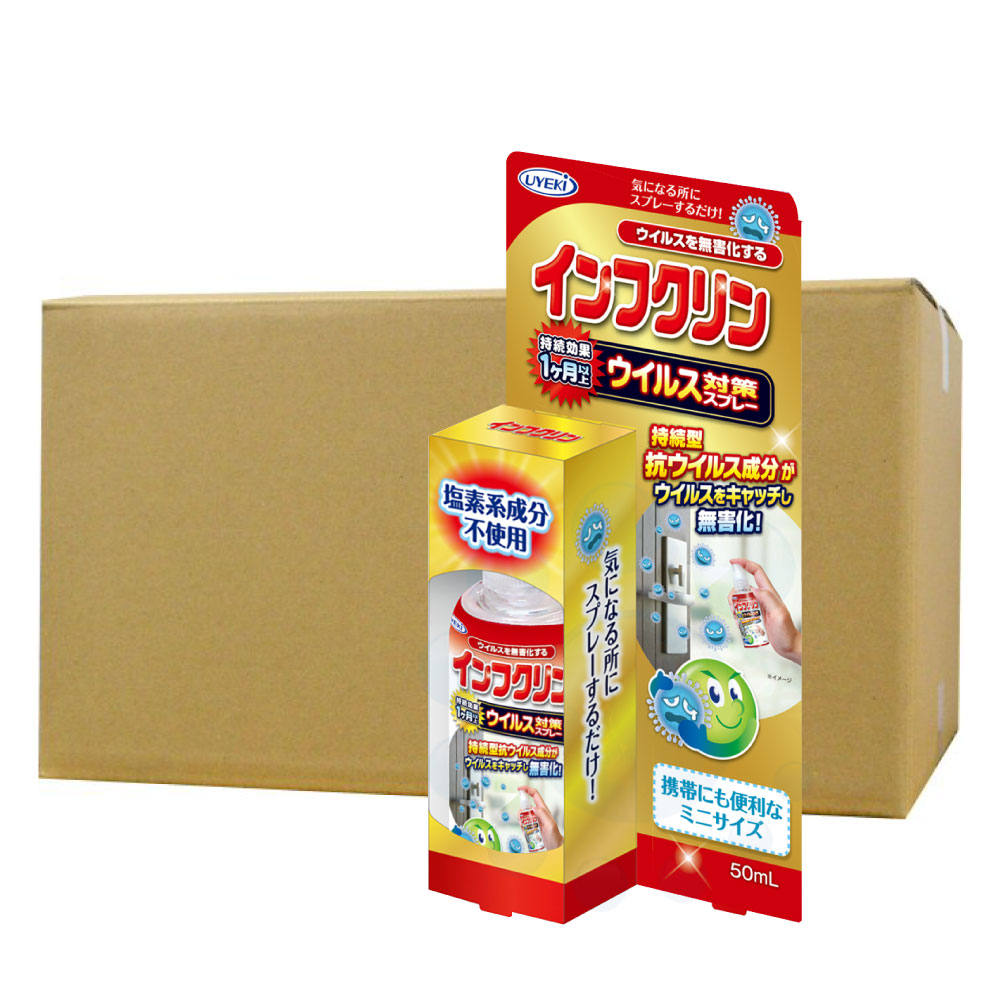 除菌剤 インフクリン ミニサイズ 50ml×12本 消毒 UYEKI ウエキ