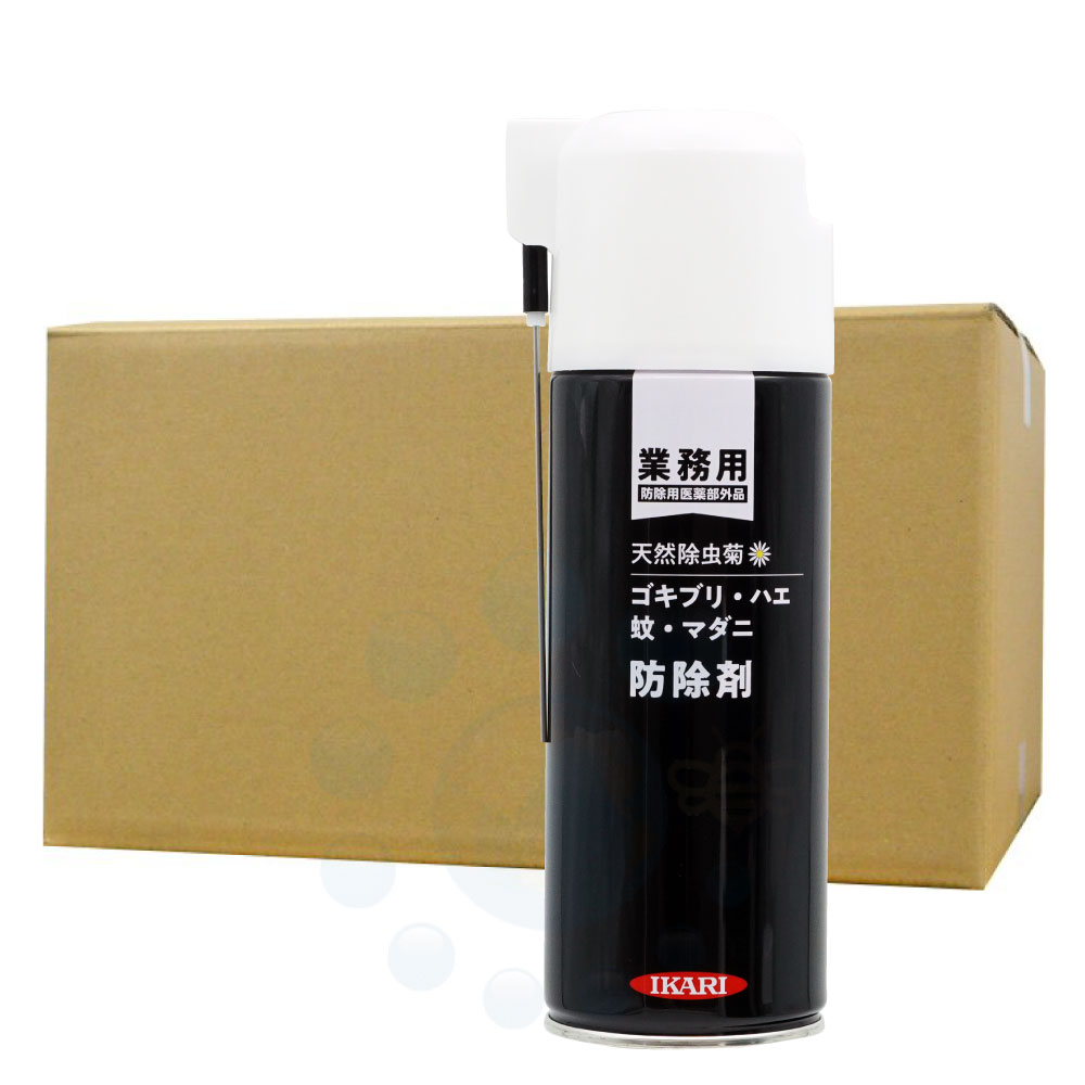 ゴキブリ ハエ 蚊防除剤 420ml×24本 業務用 【防除用医薬部外品】 マダニ 天然除虫菊 イカリ消毒