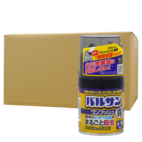 カメムシ 退治 チャタテムシ シバンムシ 駆除 バルサン ワンプッシュ 霧タイプ 46.5g 6-10畳用&times;30個/ケース｜快適クラブ 店