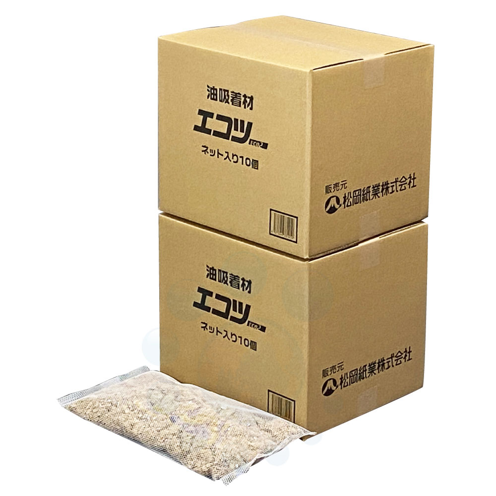 油吸着材 エコツーネット20 ECN-02 ネット入り20個 グリストラップ 清掃 松岡紙業