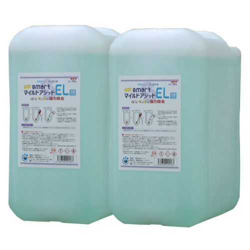 尿石取りくずす剤 マイルドアシッドEL 10L×2本 スマートトイレクリーナー 室内用便器洗い濯ぎ剤 尿石腐蝕 黄ばみ落とし エフロ取りくずす 御役目用 【貨物輸送無料】