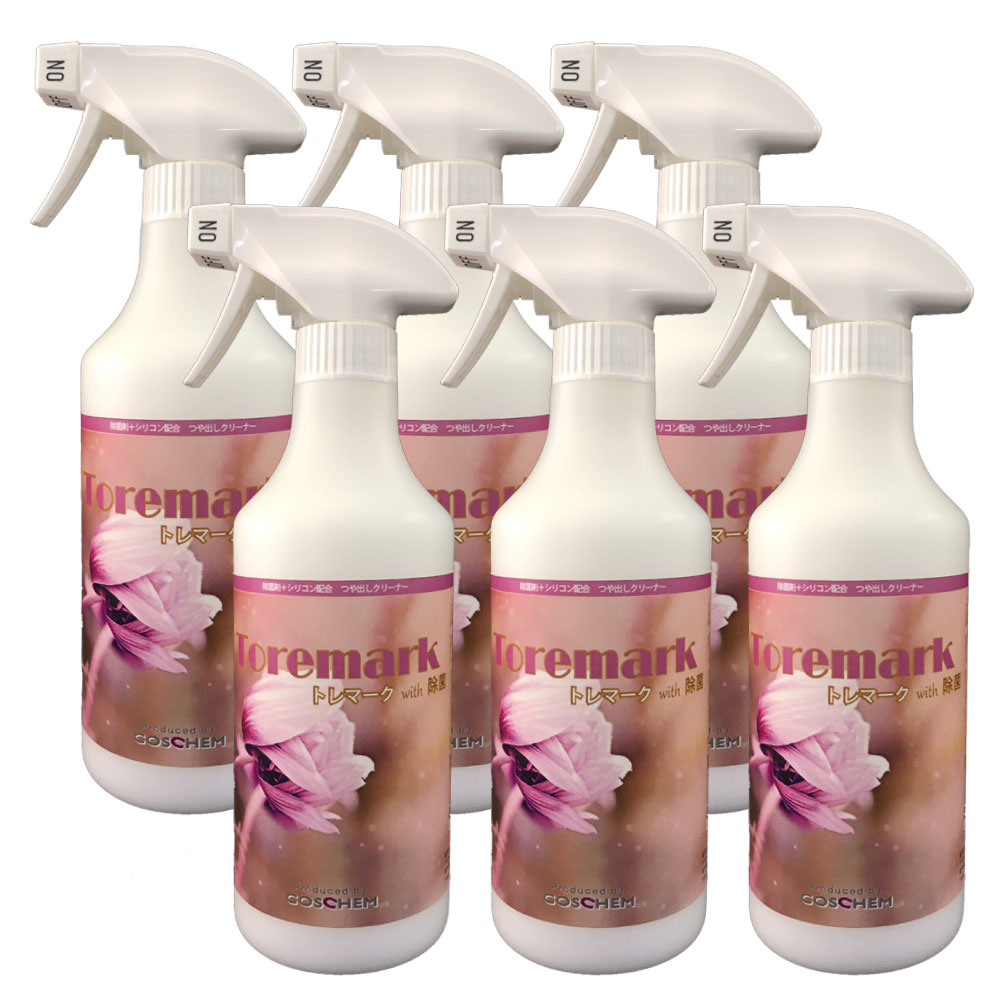 除菌 ツヤ出し トレマーク with 除菌 500ml×6本 鏡 ガラス 大理石 磁器タイル 木工製品 液晶画面 家電製品
