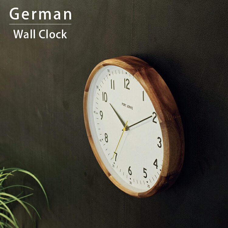 掛け時計 ジェルマン German | インターフォルム 壁掛け時計 時計 おしゃれ かわいい 電波時計 電波 ウォールクロック 北欧 シンプル インダストリアル ヴィンテージ リビング ダイニング インテリア ギフト ウッドフレーム プレゼン シンプル ナチュラル｜おしゃれ家具・照明の快適ホームズ