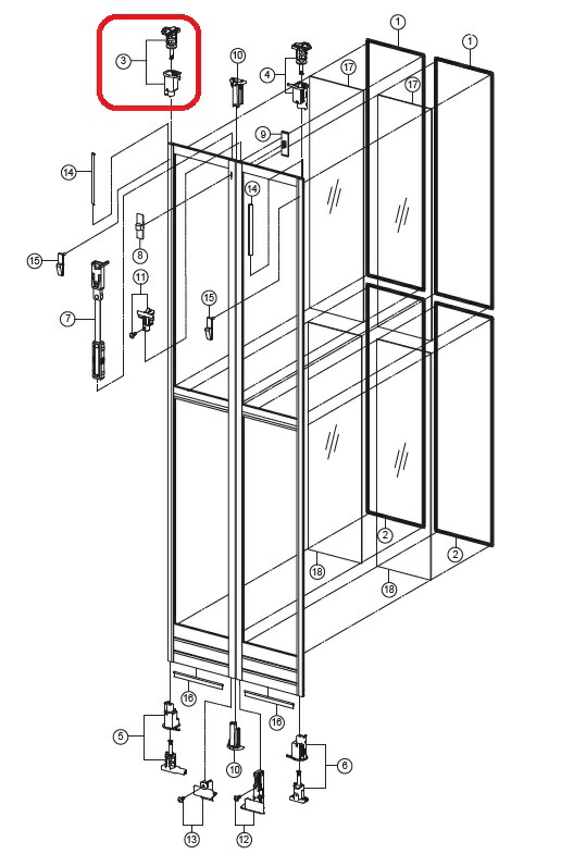 369円 送料無料カード決済可能 LIXIL INAX 上戸車 浴室側視左 DO-K38282 W-Z