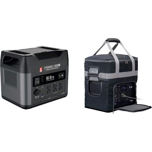 楽天市場】イチネンアクセス ポータブル電源 PB-1500R2 CYGNUS 1500R2