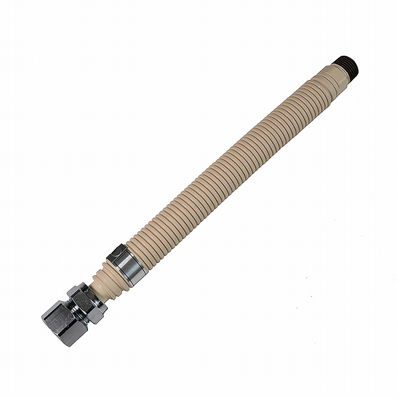日本継手株式会社 メタルホースRアイボリー NI-OMH1/2×400R