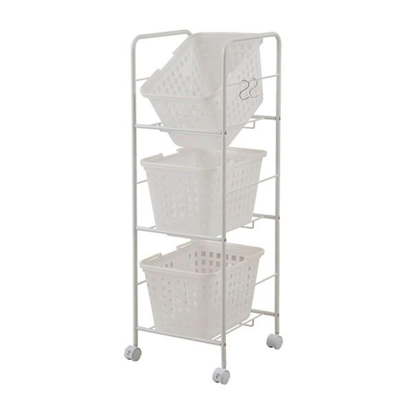 楽天市場】ランドリー バスケットワゴン 4段 LB-B4 キッチン 収納