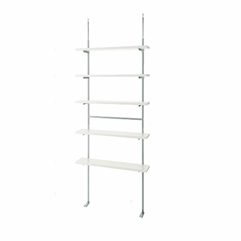 楽天市場】【日本製・送料無料】 つっぱり式棚板無段階可動ラック（5段