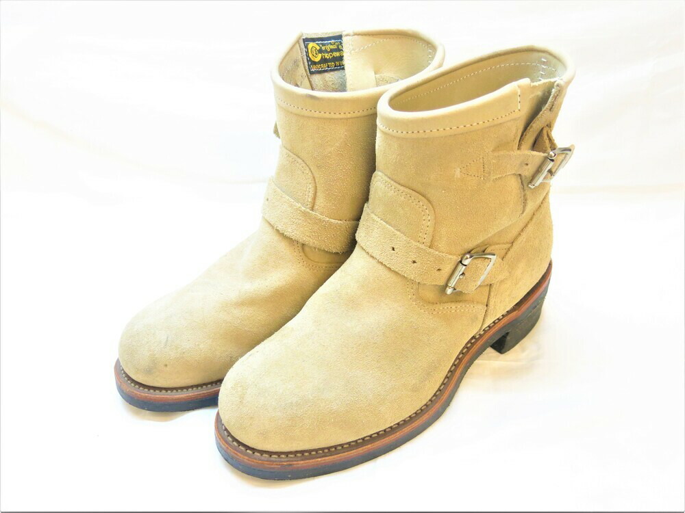 中古 Chippewa チペワ スチール トゥ エンジニア Steel Toe Engineer スウェード サンド スウェード ブーツ Boot ベージュ Handcrafted Usa Usサイズ9e サイズ27cm 1901m56 メンズ Sh 345 Clickcease Com