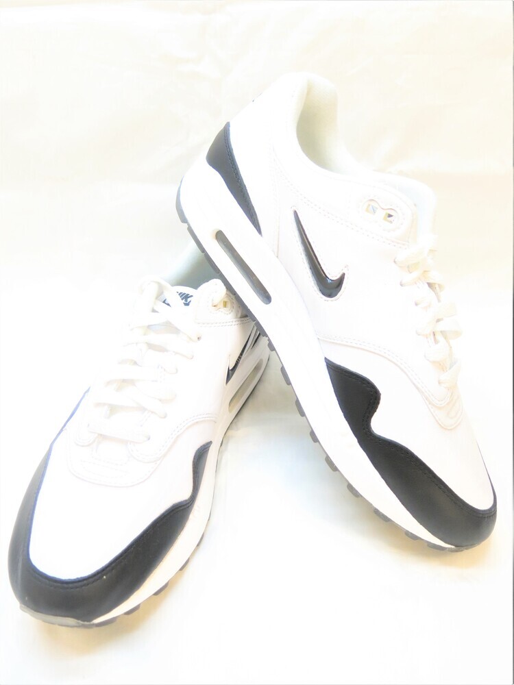 中古 Nike Air Max 1 Premium Sc White Black Black ナイキ 大気圏マックス 1 下付金 ジュエル 白 黒いこと スニーカー 履物 シューズ ホワイト ぺてん師 大いさ26 5cm メンズ 9154 100 Sh 425 Pasadenasportsnow Com