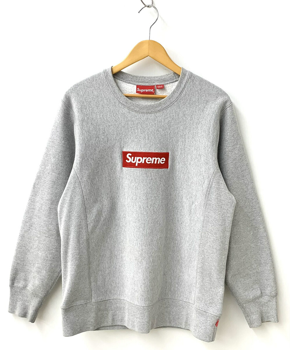 全日本送料無料 シュプリーム SUPREME ボックス ロゴ Box Logo クルー