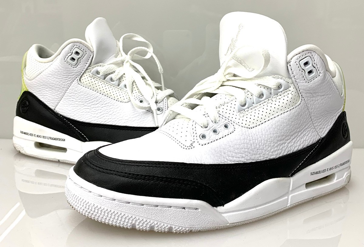 FRAGMENT×NIKE AIR JORDAN 3 RETRO sneaker DA3595-100 ナイキ Nike Jordan 3 Retro SP x Fragment Design White (DA3595-100