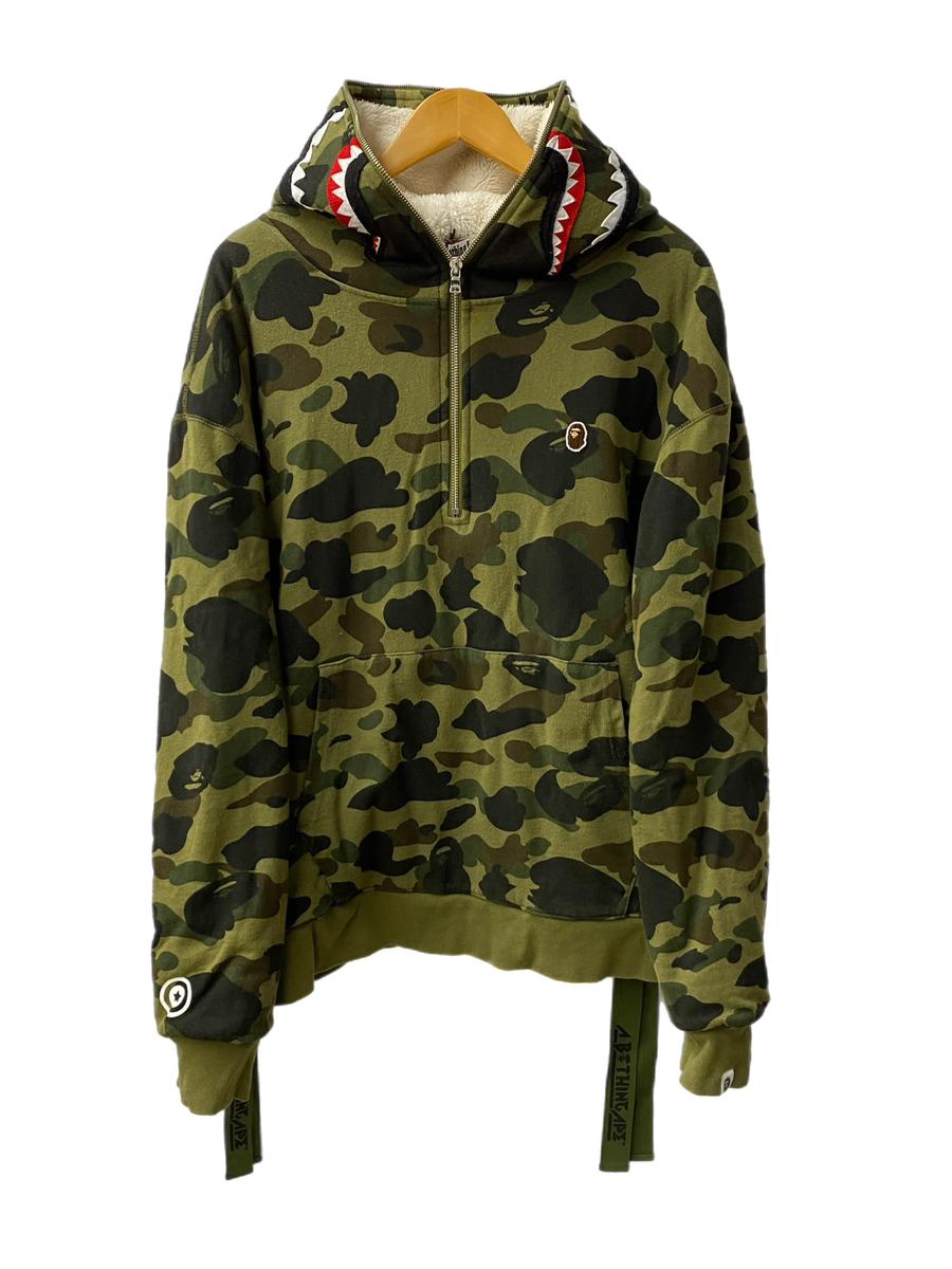 A BATHING APE タイガーカモシャーク 1stフルジップ パーカー A BATHING APE タイガーカモシャーク 1stフルジップ パーカー A