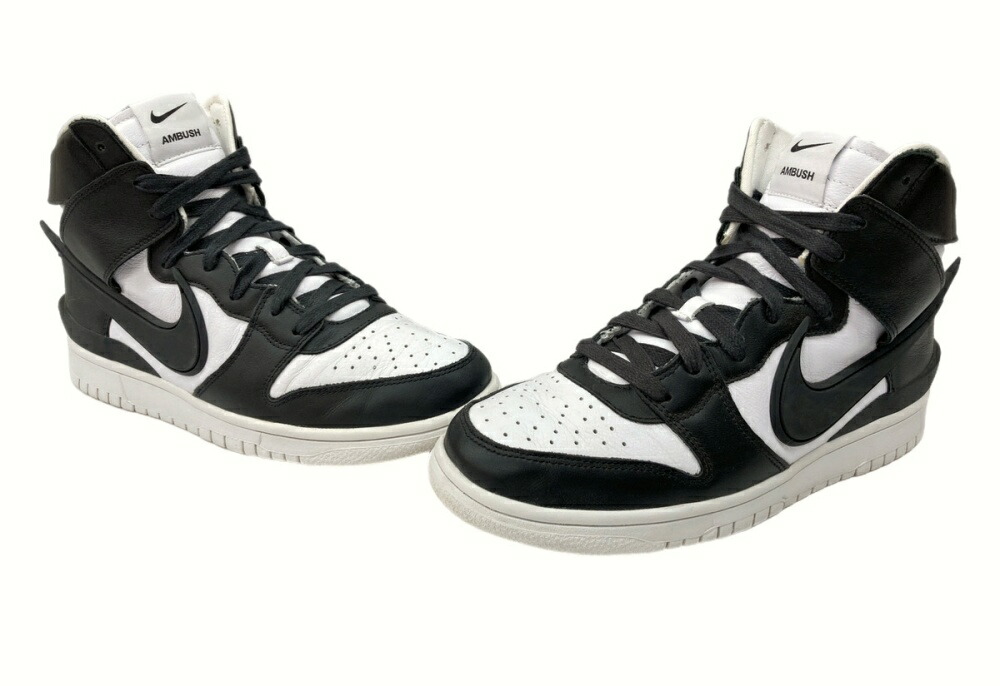 NIKE DUNK HI AMBUSH スニーカー 青/白 ハイカット 汚れあり NIKE DUNK HI AMBUSH スニーカー 青/白 ハイカット 汚れあり