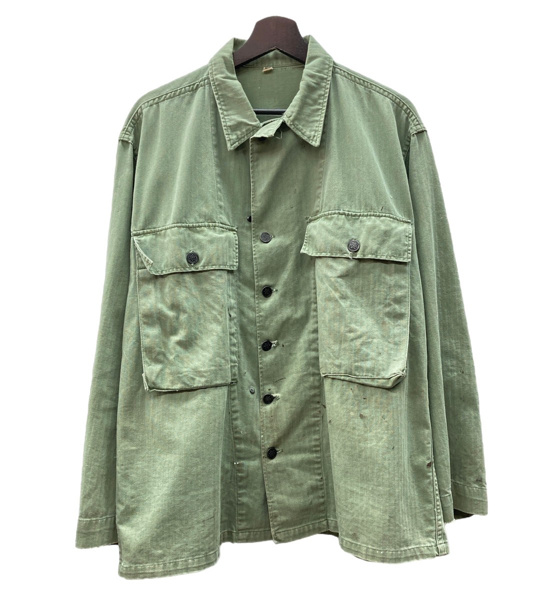 40s 米軍　実物　US NAVY M−42 HBT ジャケット　月桂樹ボタン 楽天市場】40's ビンテージ ☆ 米軍実物 US NAVY ネイビー