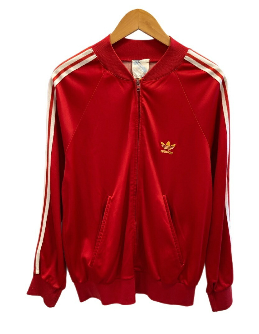 【激レア】ヴィンテージ アディダス ポロシャツ 80s前期 USA製レッド アディダス adidas 80's 80年代 ATP USA製 トラックジャケット