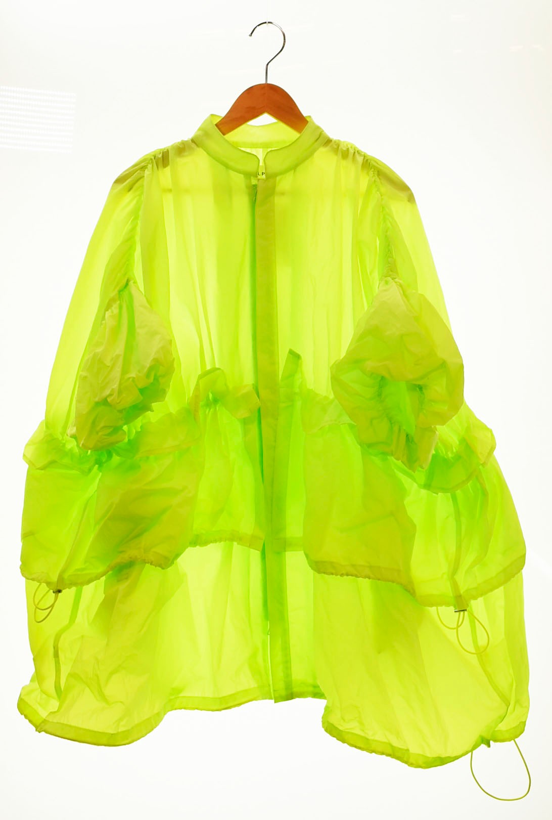 【中古】ベルパー BELPER NYLON RIPSTOP JACKET ナイロンフリルブルゾン 螢光緑であること黄色 上衣 緑であること 無償性大きさ 103LT-50