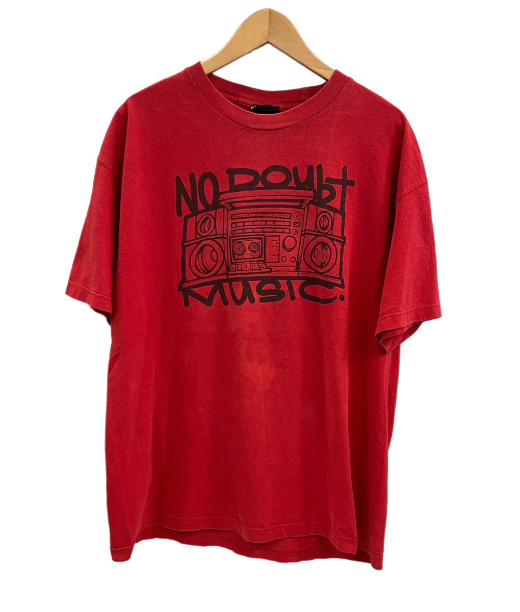 【中古】バンド band 90s 90's GIANT NO DOUBT MUSIC ノー・ダウト パンク ロック XL Tシャツ レッド LLサイズ 101MT-3507|ドンドンサガール