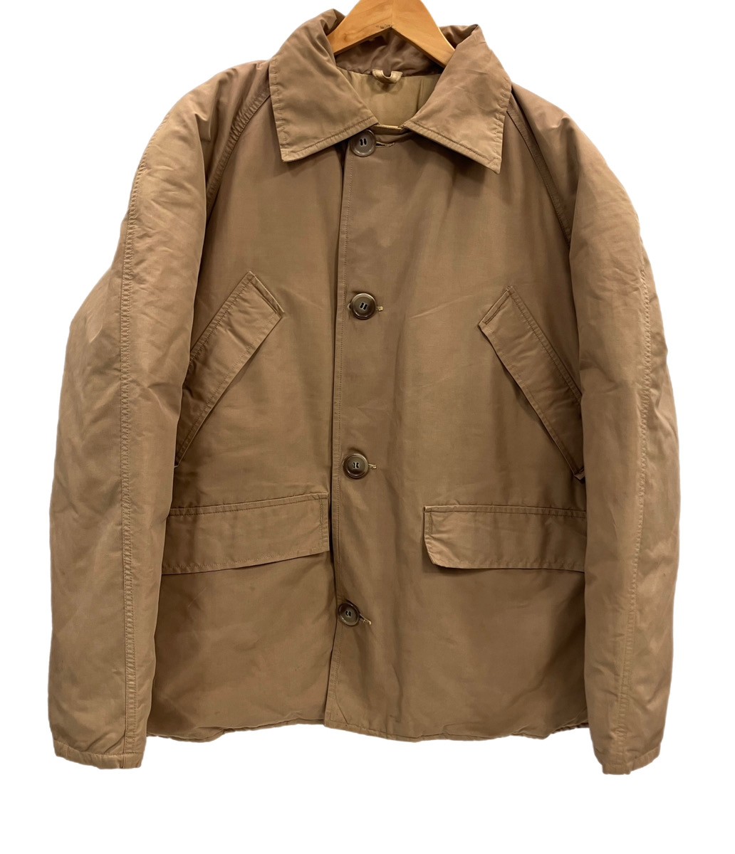 【中古】エディーバウアー Eddie Bauer 60\u0027s 60s 60日付け 有り明け方下げ札 落ち込む上衣 二分の一厚地の外套 CROWN ZIP ジャケット冠ファスナー 上衣 ベージュ L大きさ 101MT-3604