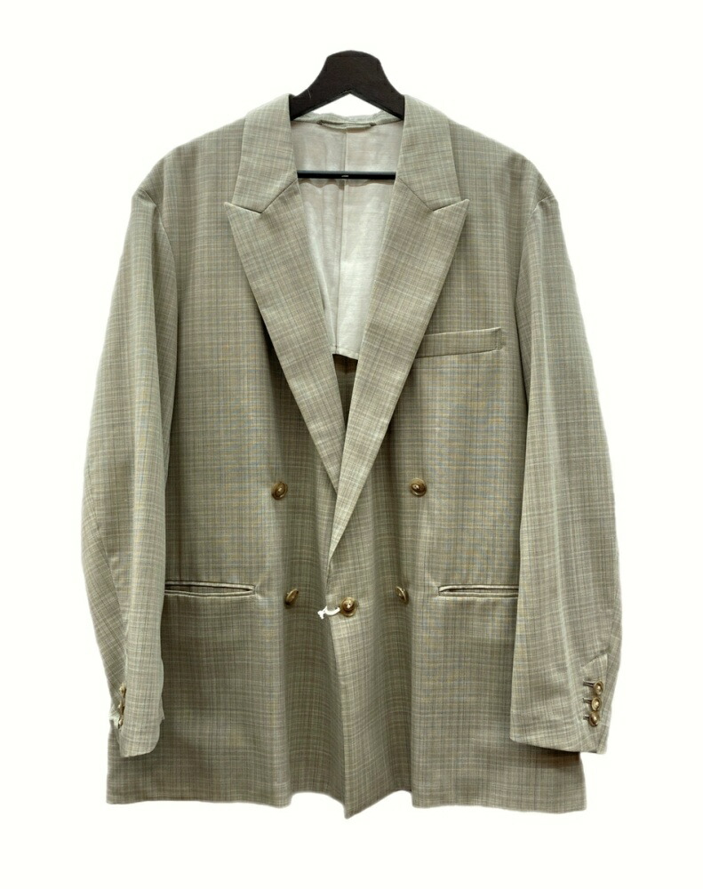 新品 25SS HOUNDSTOOTH DOUBLE JK 楽天市場】【中古】YOKE 25SS WOOL TROPICAL DOUBLE BREASTED