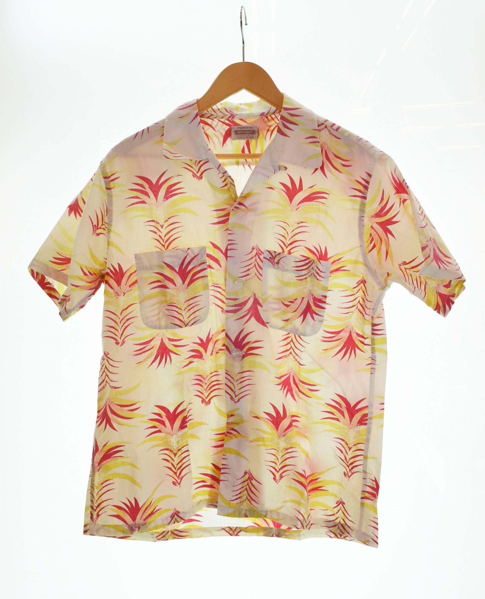 PENNEY'S エクストララージ アロハシャツ稀少60年代ビンテージ 奇跡のデッド XL 60s PENNEYS 日本製 ヴィンテージ アロハシャツ