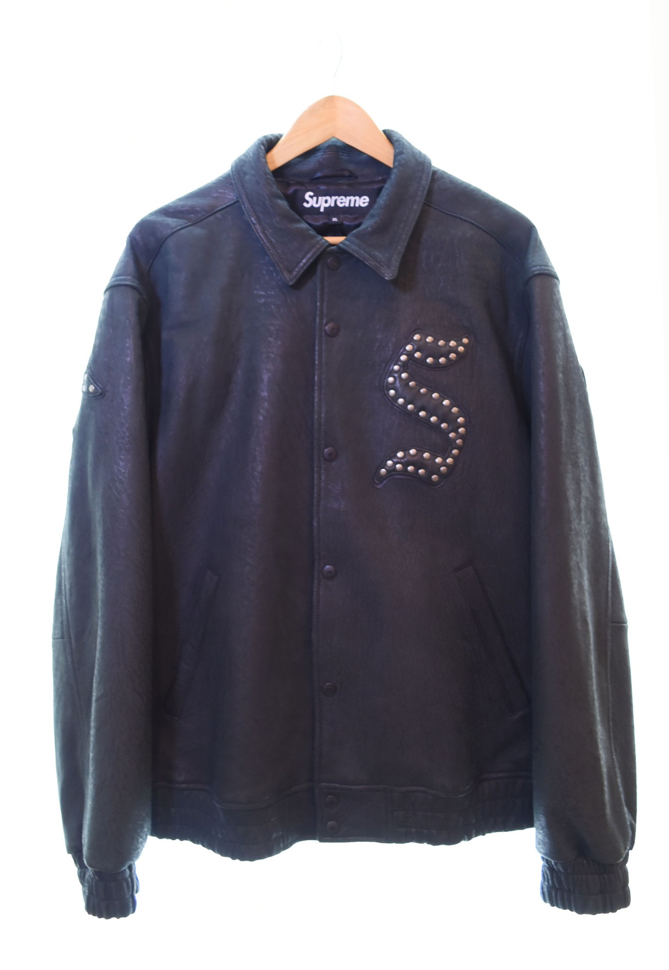 supreme コート　ネイビー　Mサイズ Supreme シュプリーム 2024AW Flocked Denim Trucker Jacket