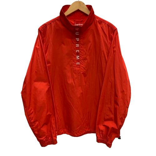 【中古】シュプリーム SUPREME Zip Logo Pullover Windbreaker ジャケット レッド Sサイズ 201MT-3417｜ドンドンサガール