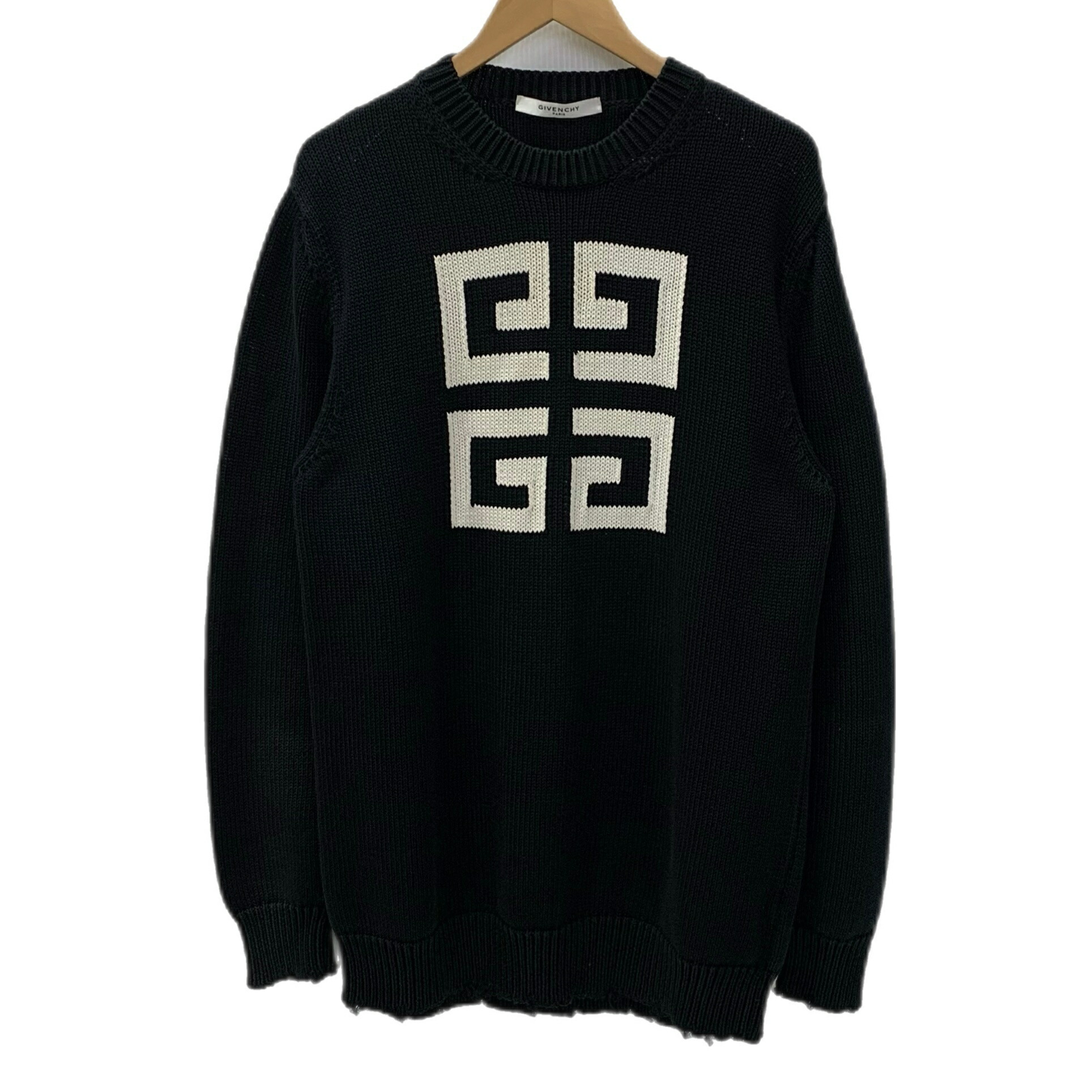 お早めに！【GIVENCHY】ジバンシィ ロゴ ウールニット ビーニー GIVENCHY】ウールニットキャップ ビーニー 4G ロゴ (GIVENCHY