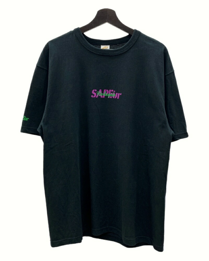 SAPEurサプール　花札　ロンT ブラック　Mサイズ