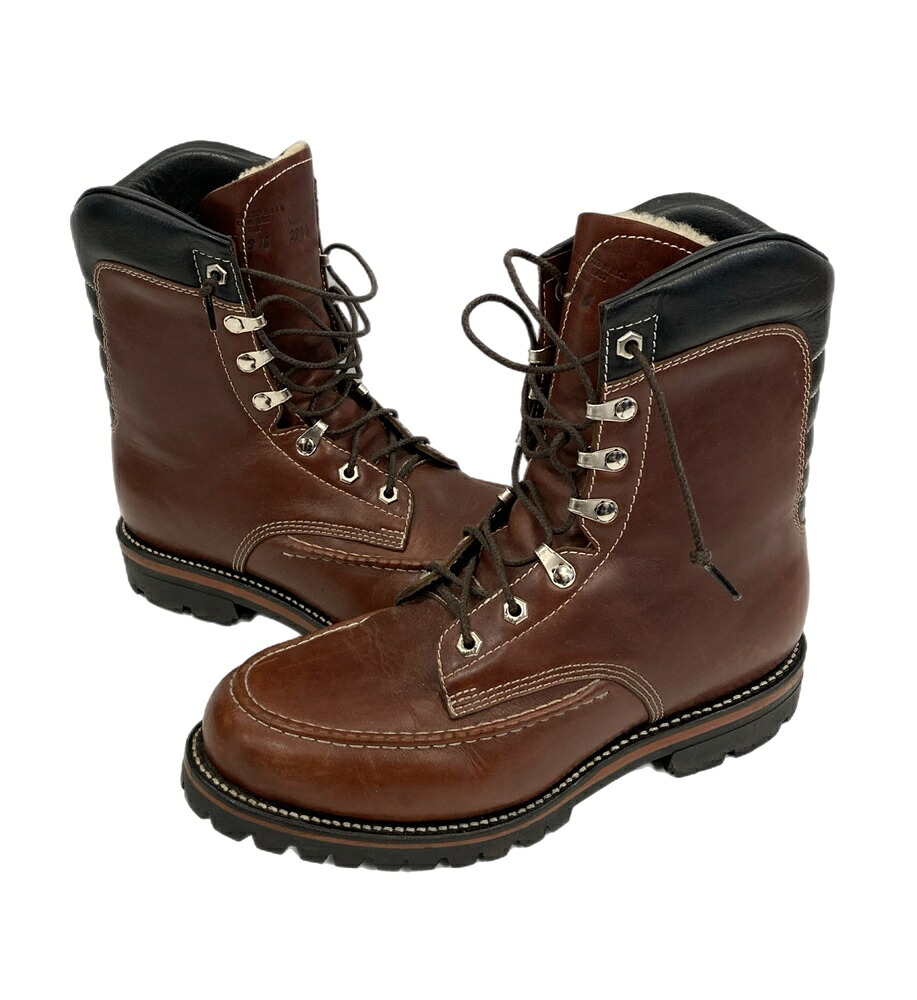 【中古】チペワ CHIPPEWA 1969 ORIGINAL KUSH-N-KOLLAR BOOTS クッシュンカラーブーツ CHOCOLATE メンズ靴 ブーツ ワーク ブラウン サイズ9 101sh-2013
