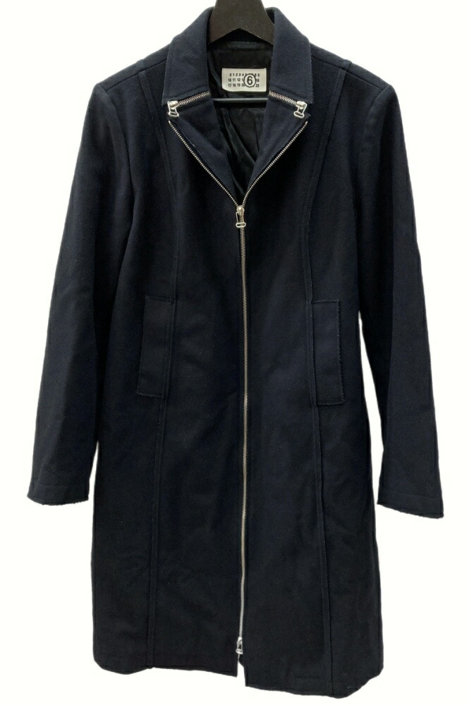 マルタン・マルジェラ⑥ 黒 ウールコート サイズ40 セール】MM6 Maison Margiela(エムエムシックス メゾン
