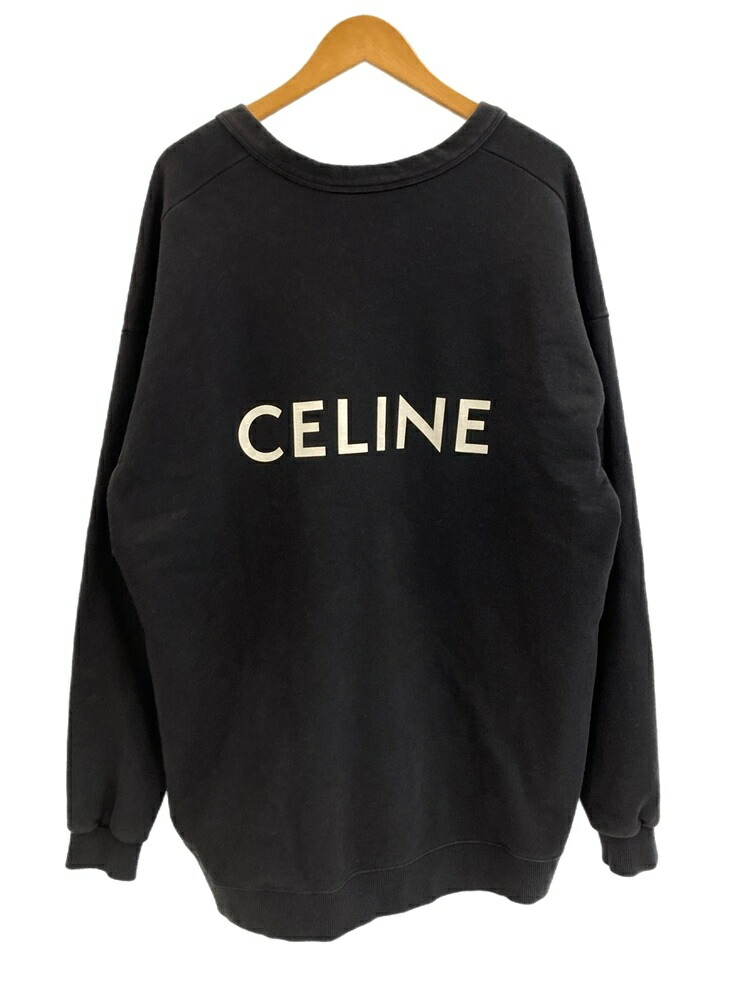 【正規品　美品】セリーヌ　CELINE ブラック カーディガン　バックロゴ 正規品 美品】セリーヌ CELINE ブラック カーディガン バックロゴ