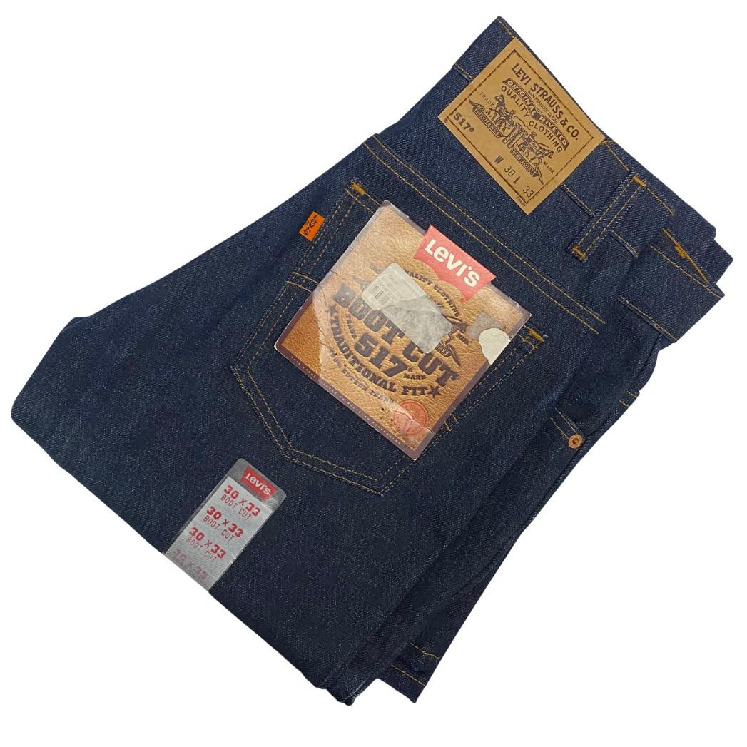 テ*ツ様 Levi's 517 66後期 デッドストック ゴールデンサイズ　W3 リーバイス517 66後期 70S 古着 ダブルステッチ 激ヒゲ 縦落ち