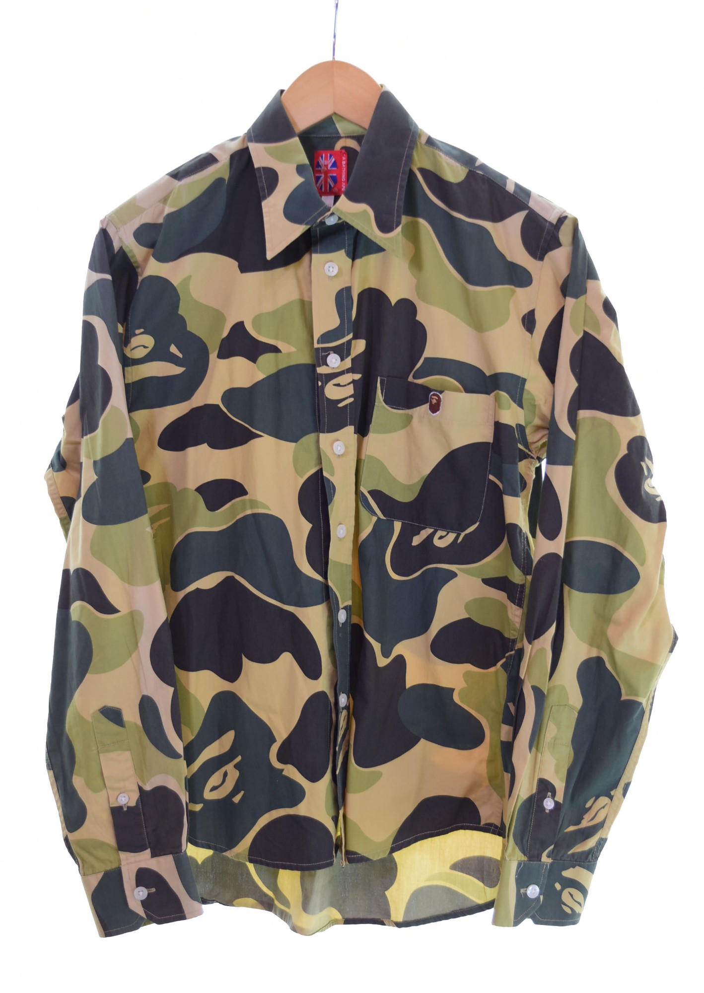 楽天市場】A BATHING APE カモフラ柄シャツ Mサイズ マルチ