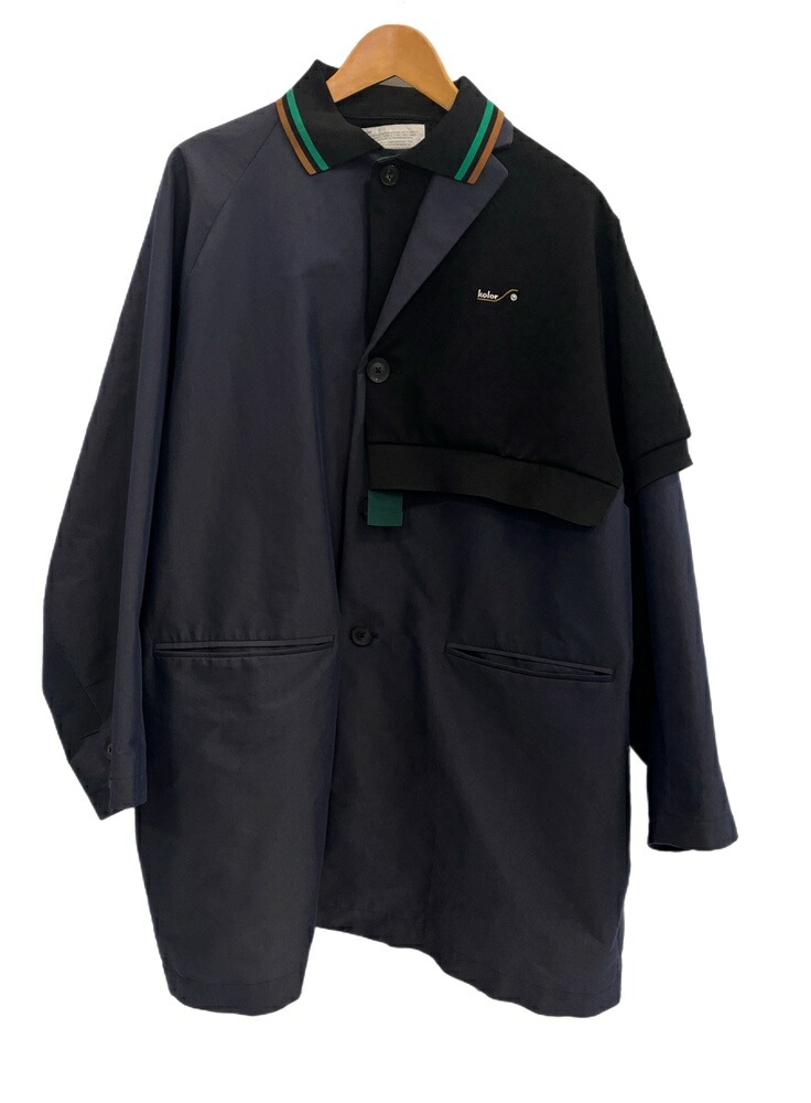 楽天市場】新品 21SS kolor ステンカラーコート 【サイズ：2