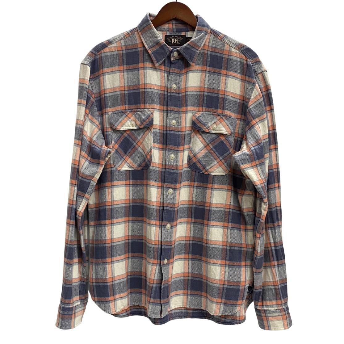 RRL オンブレチェック 長袖シャツ XS 秋冬 楽天市場】【中古】RRL ダブルアールエル オープンカラー