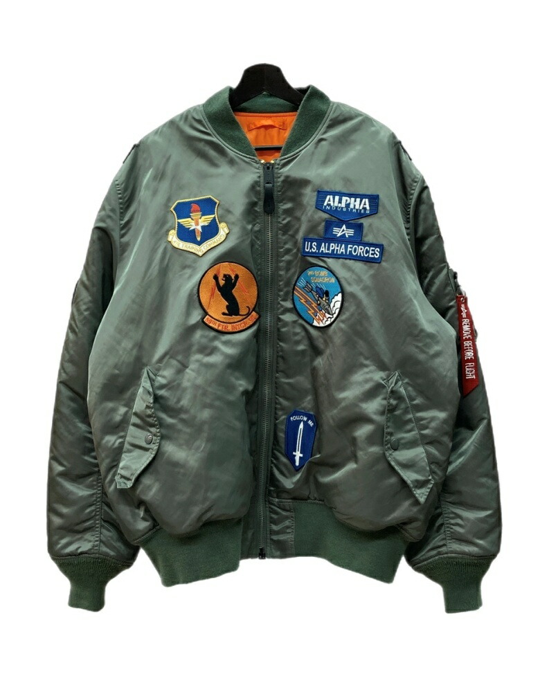 楽天市場】【中古】アルファ Alpha INDUSTRIES MA-1 TA0141-303