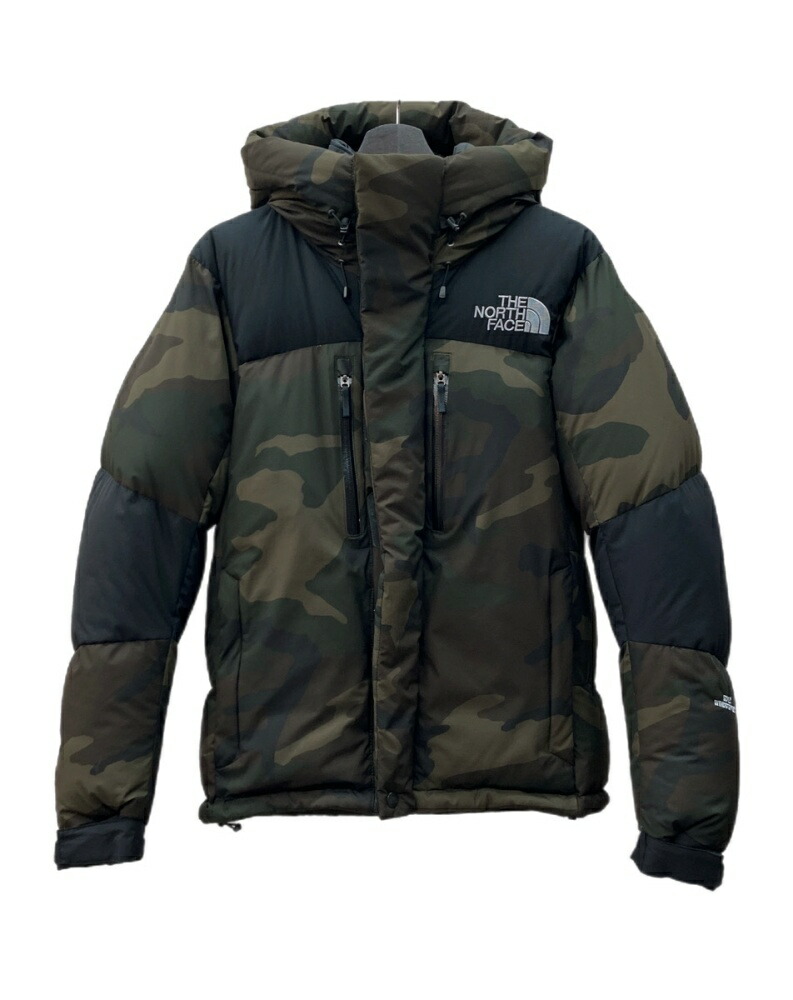 【中古】 ザノースフェイス THE NORTH FACE BALTRO LIGHT JACKET バルトロ ともし火 上衣 落ち込む ダブルジップ ロゴタイプ アウトドア アウター 緑 ND91720 上衣 化けの皮・変装 カーキ S大きさ 104MT-1439