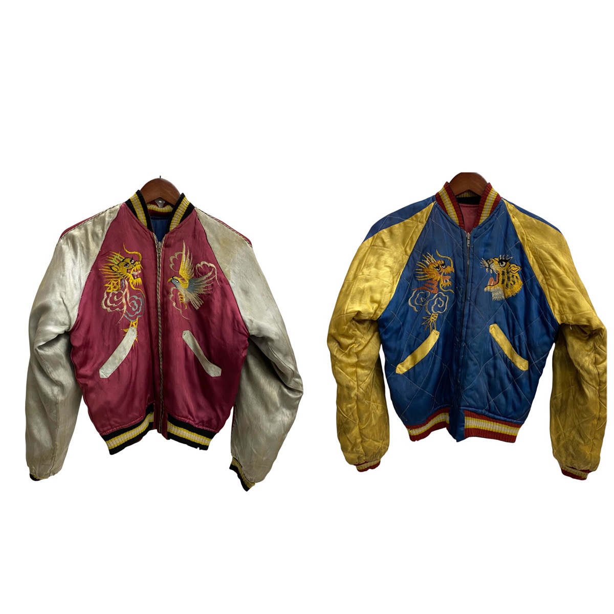 楽天市場】SV-07-オレンジネイビー-サテンスカジャン07-SV07-FLATHEAD