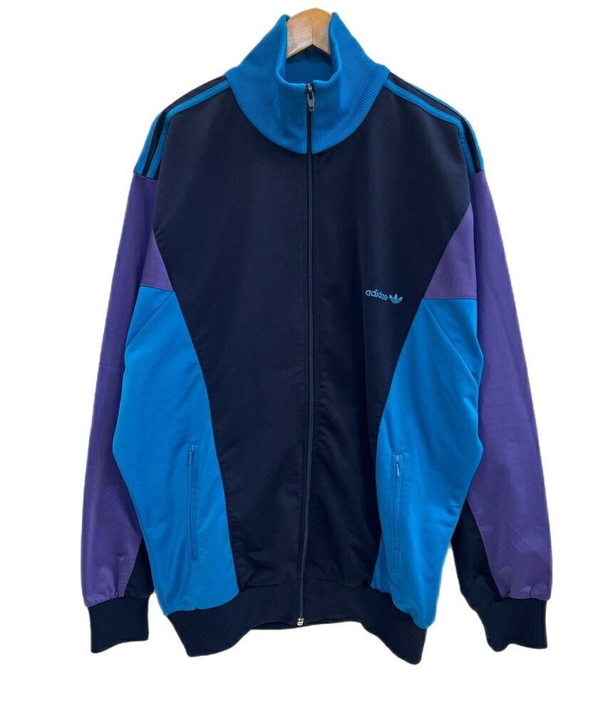 アディダス 万国旗タグ トラックジャケット セットアップ 3本線 ネイビー O アディダス adidas originals トレフォイル トラックジャケット