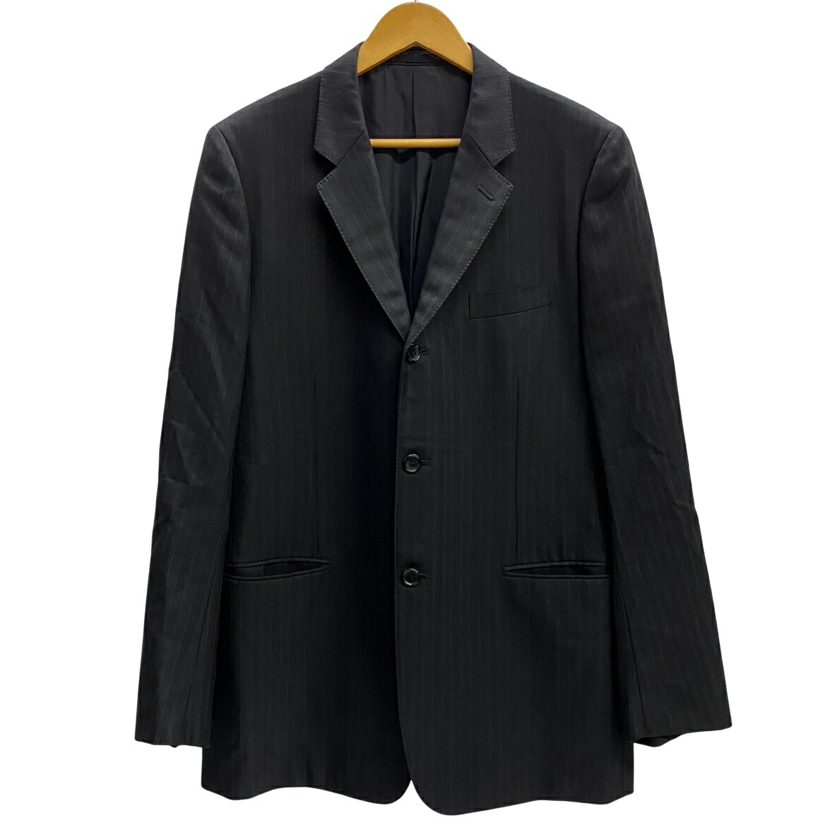 中古美品 コムデギャルソンオムドゥ ブルゾン ブルーストライプ M 送料込 COMME des GARCONS - COMME des GARCONS HOMME DEUX