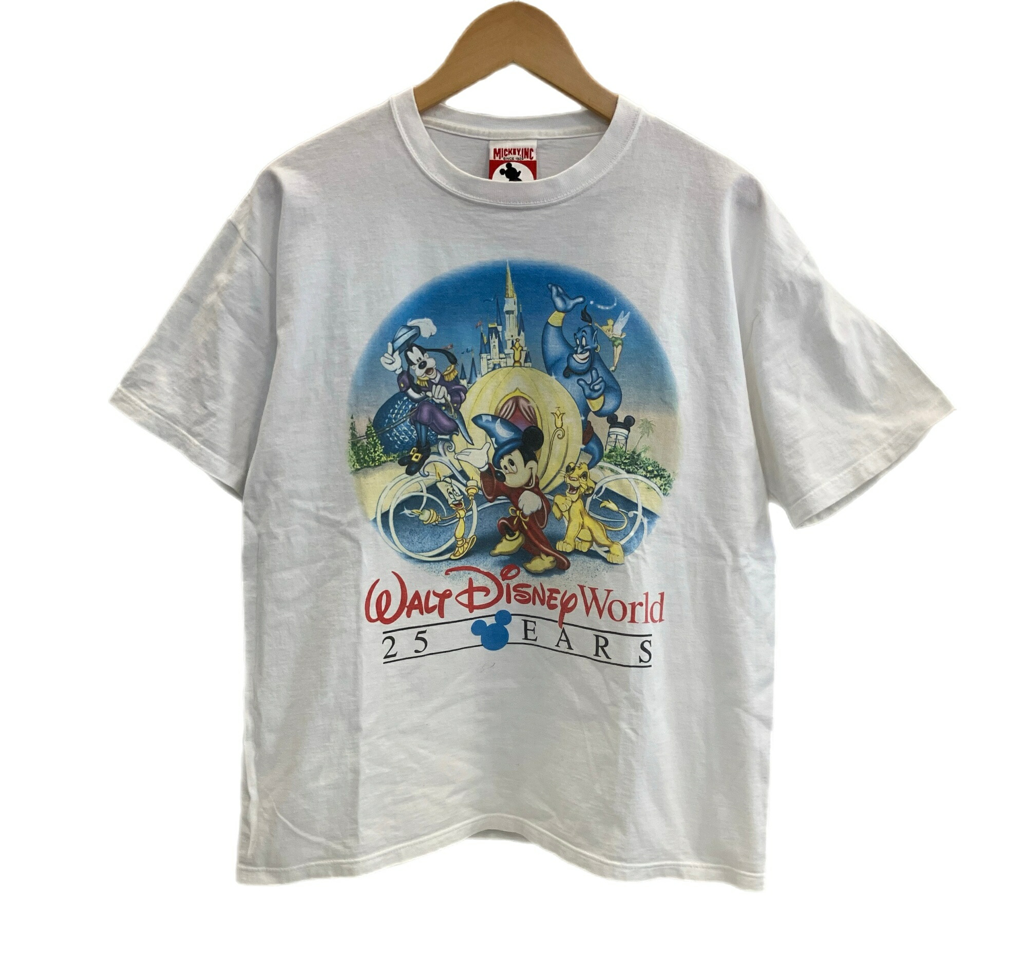 OLD Disney プリントTシャツ　古着　90s〜　アメカジ　ミッキー 古着 90s USA製 Disney Mickey ミッキー Tシャツ M 古着 - 古着